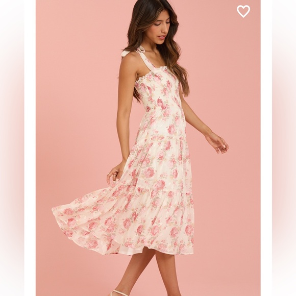 New with tags altard state samira floral midi dress - Picture 2 of 4